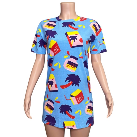 NOOWORKS Tee Dress, Snack Print, XS - Picture 5 of 13